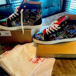 Men’s multicolor Christian Louboutin Sneakers Size 46
